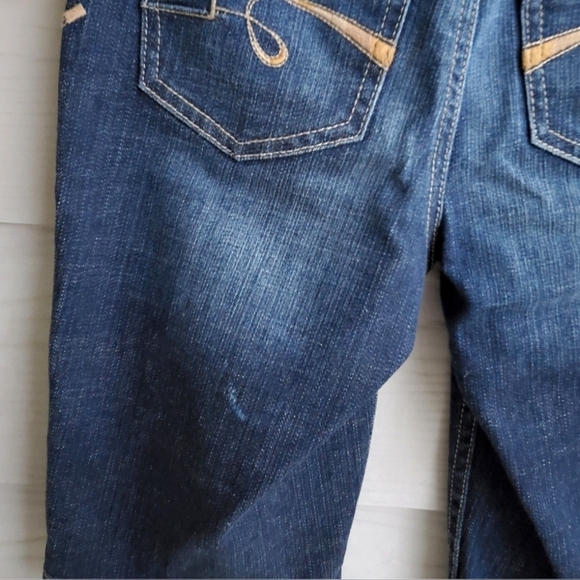 Limited Too 14 Slim Indigo Denim Dark Wash 5-pocket Fitted Bermuda Shorts - Picture 8 of 8